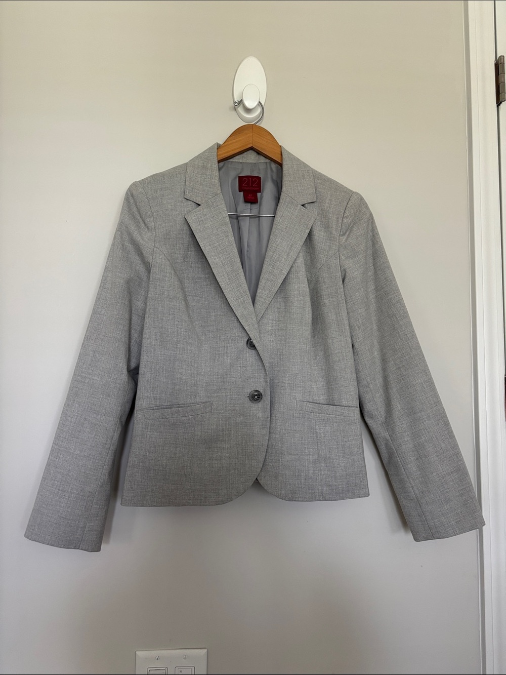 212 Collection Grey Suit Coat Sz 12 EUC